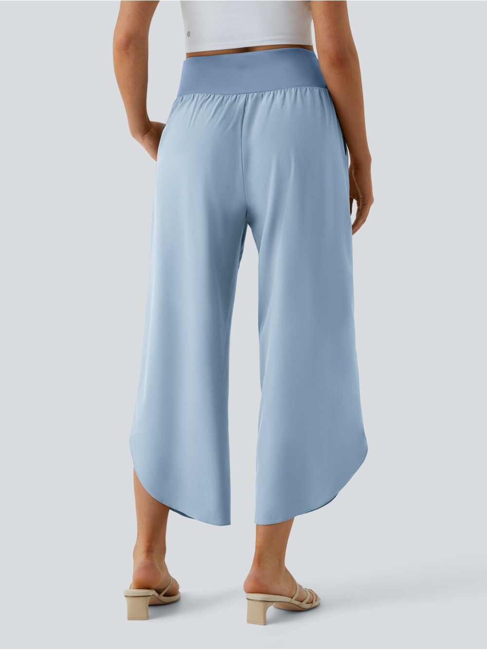 Halara Breezeful High Waisted Crossover Quick Dry Resort Pants with Pockets XS - Picture 3 of 9